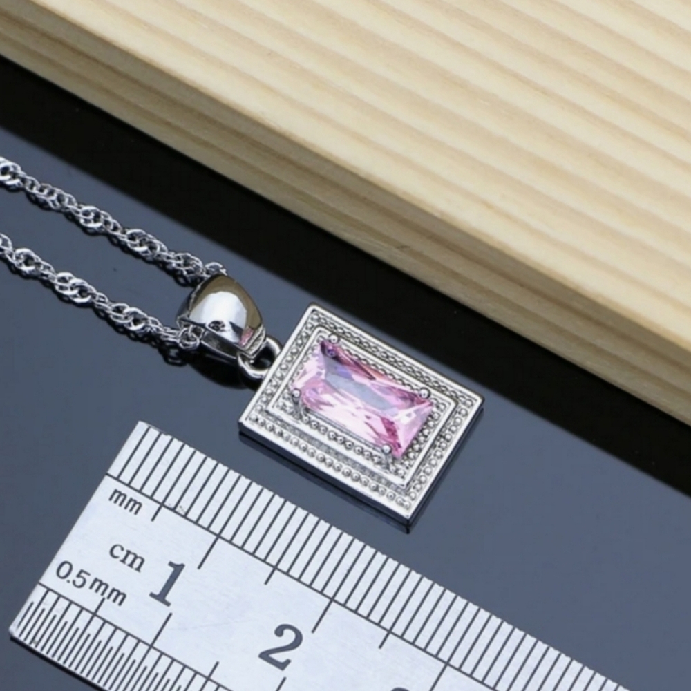 Sterling Silver Wedding Jewelry Set forWomen,Bridal,925STAMPED,any Occasion Gift - Picture 5 of 5